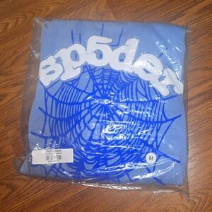 Sky blue sp5der hoodie